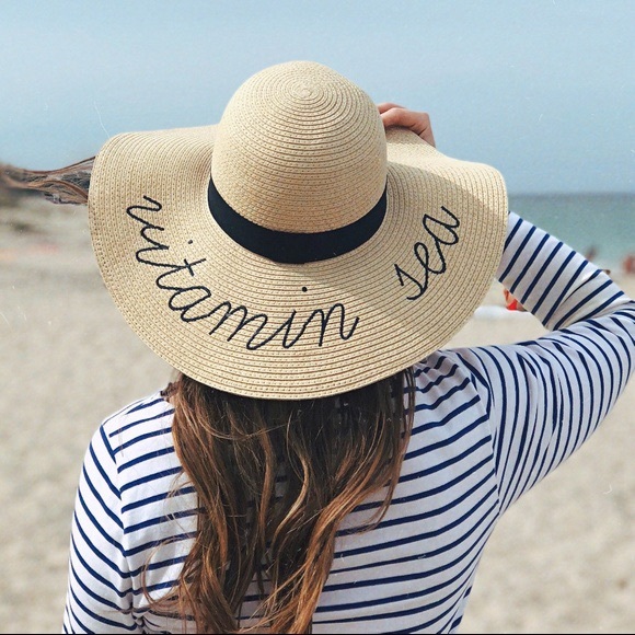 J. Crew Accessories - J Crew Vitamin Sea Straw Hat, NWT